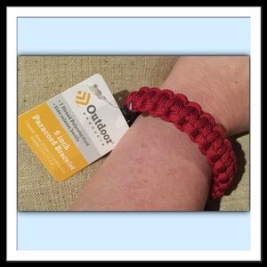 Outdoor Products 9 inch Parachord Bracelet, Red